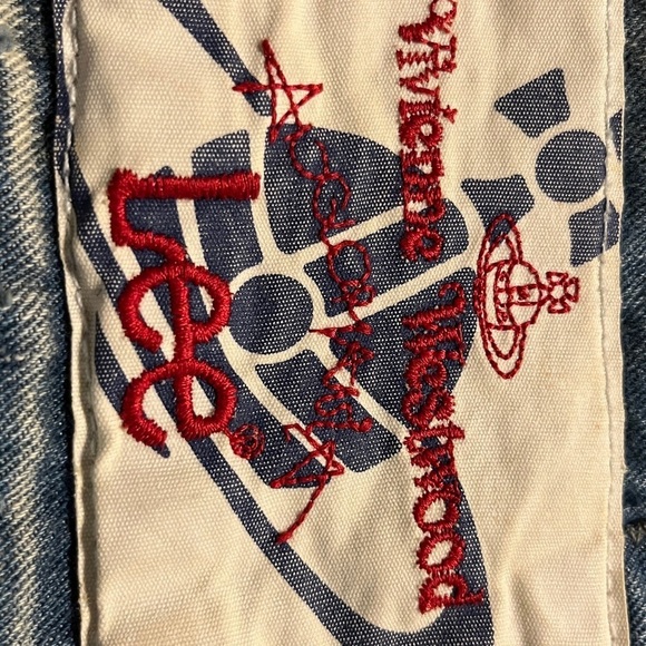 RARE VIVIENNE WESTWOOD X LEE "HIPPIE WAISTCOAT" DENIM PATCH VEST I - Picture 11 of 15